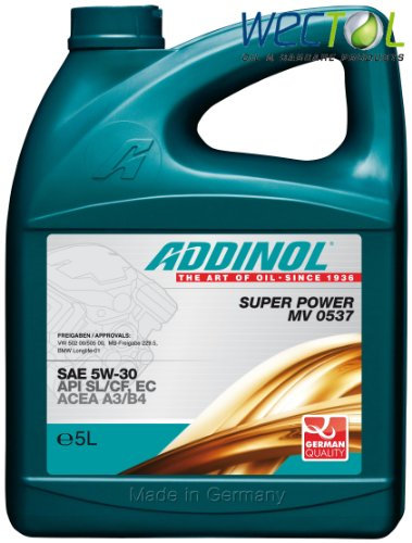 ADDINOL SUPER POWER MV 0537 5W-30 A3/B4 Motorenöl, 5 Liter