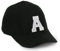 Baseball Mütze Cap Caps A-Z schwarz Snapback with Adjustable Strap Snap Back LA (A)