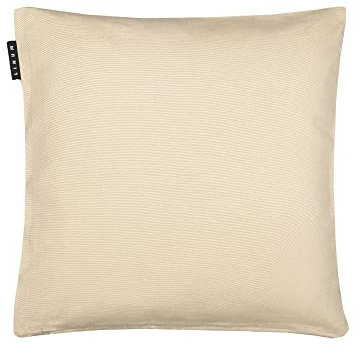 LINUM Annabell Elegant Kissenhülle 40x40 cm, 100% Baumwolle, Maschinenwaschbar, Warmes Beige