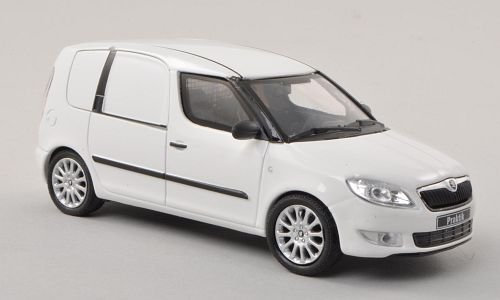 Skoda Praktik, weiss, Modellauto, Fertigmodell, Abrex 1:43