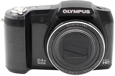 Olympus V102102BE000 SZ-16 Digitalkamera (16 Megapixel, 24-Fach Super Zoom, 7,6 cm (3 Zoll) LCD-Display, iHS, Full HD, OM-D Prozessor) schwarz