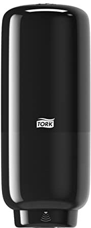 Tork Hautpflegespender Wandmontage mit Intuition Sensor Schwarz S4, für Flüssigseife, Schaumseife und Desinfektionsmittel, Elevation Linie, 561608 (x6)