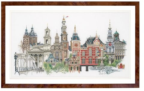 450 Amsterdam Linen Cross Stitch Kit