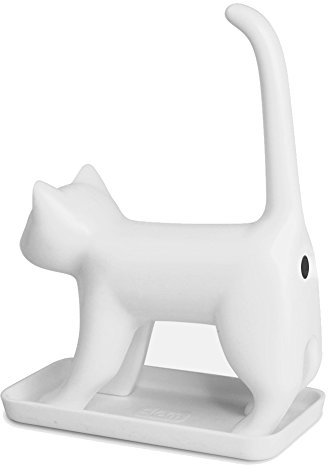 Luckies of London Forte Fin Bum chats miauler taille-crayon Nouveauté cadeau d'amusement - Blanc