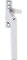 WDS Lancs Cotswold Cockspur uPvc Window Handle Left - White - 13mm