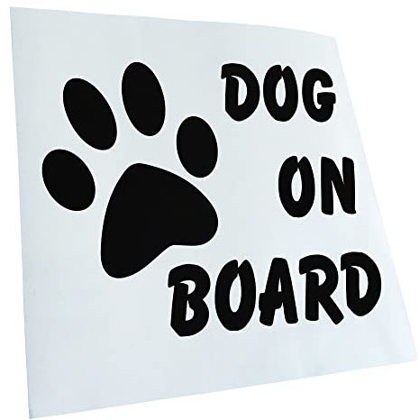 Autoaufkleber - Dog on Board Aufkleber für Auto, Laptop, Fahrrad, LKW, Motorrad mehrfarbig JDM Decal Racing