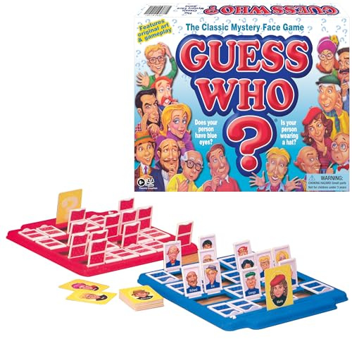 Guess Who? Board Game with Classic Characters, Game for 2 Players, Minimum Age 6 and Up, Number of Players: 2, by Winning Moves Games USA