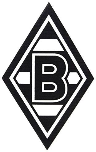 Borussia Mönchengladbach Aufkleber Sticker RAUTE | Schwarz | Offizieller Fanartikel Fohlenshop | Hochwertiger Edelaufkleber