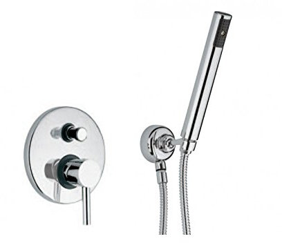 Bellosta 01-0400/1/A Miscelatore Incasso per Vasca con Doccino, Cromo