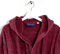 Caleffi Minorca Accappatoio con Cappuccio, Cotone , Bordeaux, XL, 75925