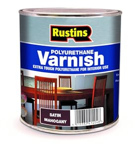 Rustins POSM1000 Polyurethane Varnish Mahogany Satin 1l