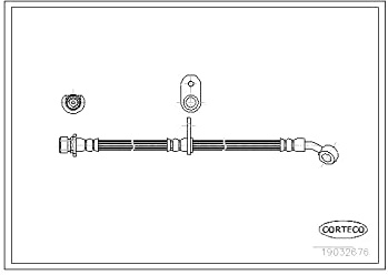 Corteco 19032676 Bremsschlauch hinten links