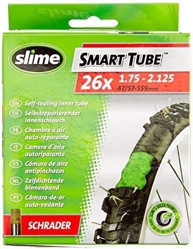 2 x Slime Bike Innentuben 26 x 1.75 - 2.125 Berg Fahrrad Schrader Ventile - Slime Bis Gefüllt Sofort Dichtung Und Reparatur Punktionen