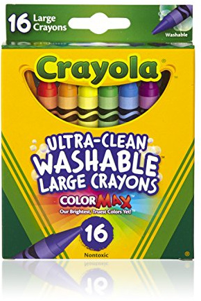 Crayola Waschbare Buntstifte, groß, 16 Stück