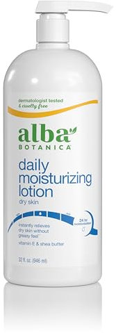 Alba Botanica Very Emollient Body Lotion, Maximum Dry Skin Formula, 32-Ounce Bottle