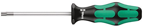 Wera 05028056001 367 Tournevis TORX HF avec fonction de retenue, TX 40 x 130 mm, Noir/vert