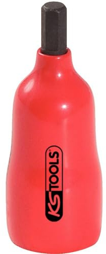 KS Tools 117.1415 1/4 Bit-Stecknuss mit Schutzisolierung für Innensechskant-Schrauben, 3mm