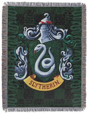 Harry Potter House Ravenclaw Reisekissen mit Applikation Tapisserie-Überwurf 4' x 5' Slytherin Shield