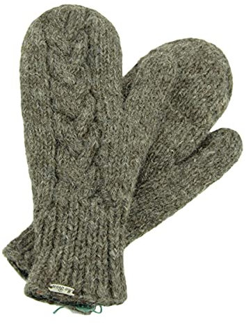 McRon Damen Gefütterte Fäustlinge Clara Naturdunkelbraun