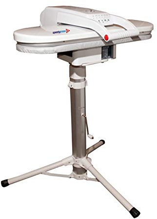 Speedypress Avancée Presse à Repasser Vapeur à Capeur de avec Support/Socle Télescopique Réglable en Hauteur - Taille Régulières (64cm x 27cm, 1,400 Watt) pour Un Repassage Super Rapide
