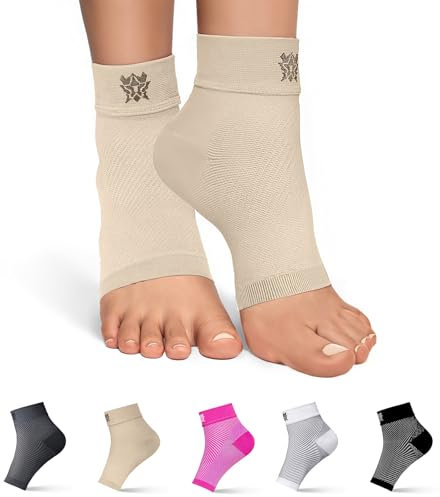 Bitly Plantar Fasciitis Socks - Comfortable Toeless Compression Socks for Foot & Heel Support - Premium Ankle Support Brace to Improve Circulation
