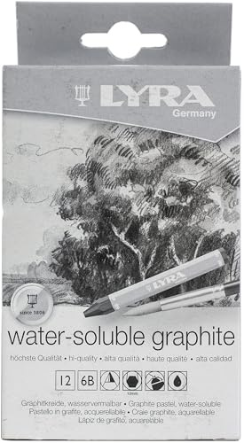 Lyra wasserlöslicher Grafitstift – einzelner Stift – 6B