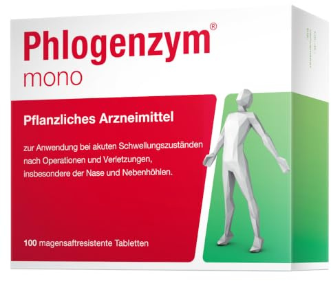 Phlogenzym Mono Magensaftresistente Tabletten | entzündliche Beschwerden, Bromelain, magensaftresistente Tabletten