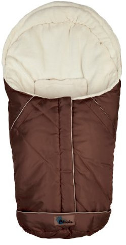 Altabebe AL2003-30 Winterfußsack Nordic Kollektion für Babyschale und Car Seat, Gruppe 0+, braun-whitewash