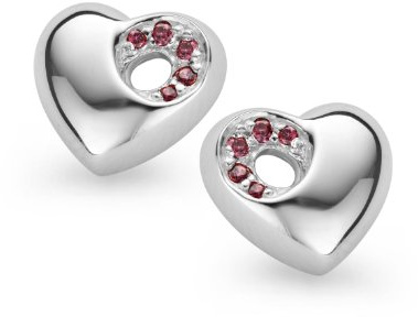 Orphelia Women's Earrings 925 Sterling Silver Zirconia Red ZO - 5020