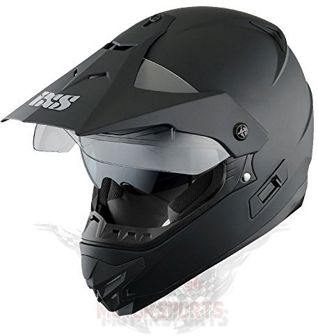 CROSSHELM SCHWARZ MATT IXS HX 207 ENDURO HELM OFFROAD SUPERMOTO QUAD (S)