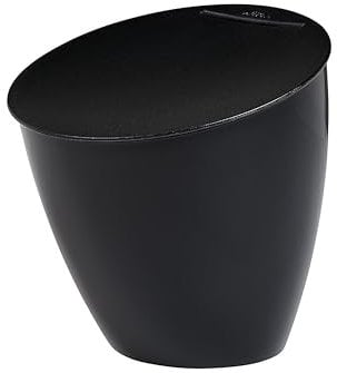 Mepal - Küchenabfalleimer Calypso - Kleiner Mülleimer mit Deckel - Komposteimer Küche - Ideal für die Küchenorganisation - Küchenhelfer & Spülmaschinenfest - 2200 ml - Black