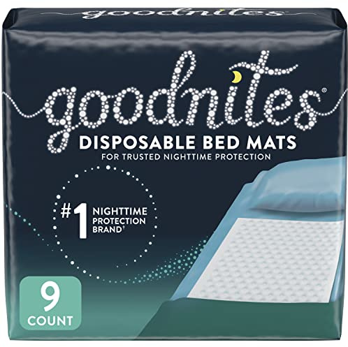 GoodNites Disposable Bed Mats, 9 Count