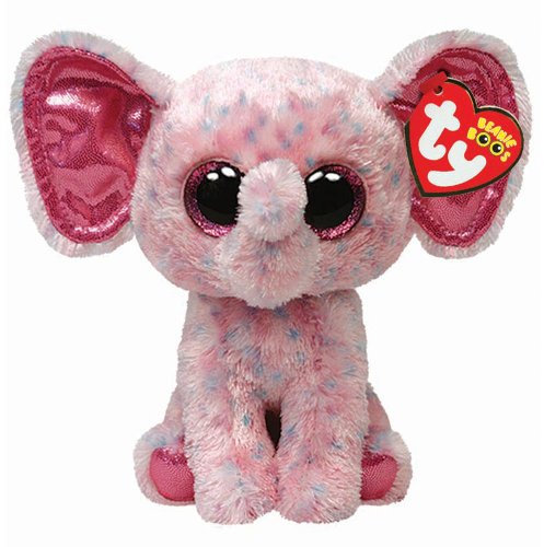 Ty 34108 Peluche Elefante Beanie Boo Buddy Ellie, Rosa