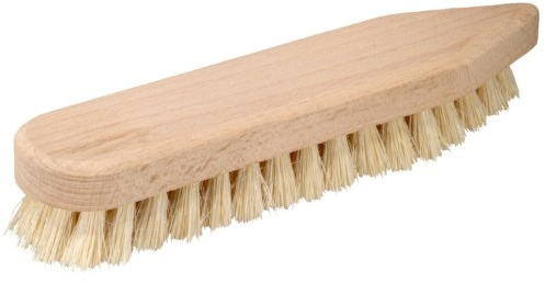 Scheuerbürste aus Holz echt Fibre; spitz-rund