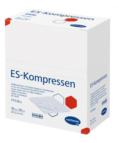 ES-KOMPRESSEN steril 5x5 cm 8fach 25X2 St