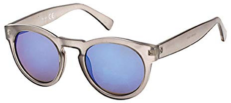 Chic-Net Sonnenbrille Panto 400 UV Schlüssellochsteg Dicke Bügel türkis Silber blau blau