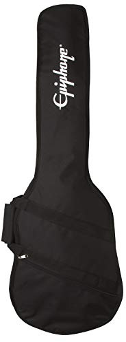 Epiphone Gigbag Electric Bass Guitar Case - Schwarz, Einfarbig, Nylon, 210 mm, Verstellbarer Gurt, Seitengriff, Schultergurt