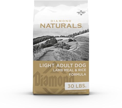 Diamond Naturals Light Adult Dry Dog Food, Lamb Meal & Rice, 30lb