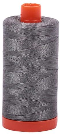 Aurifil 50wt Cotton 1,422 Yards-Grey Smoke