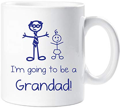60 Second Makeover Limited I'm Going to Be a Grandad Mug Boys Stick Person People Cup New Baby