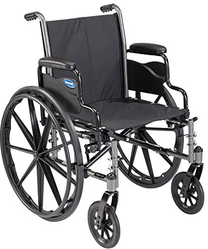 Tracer SX5 Lightweight Manual Wheelchair Arms: Flip-Back Desk Length, Seat Size: 22 W x 16 D by Invacare