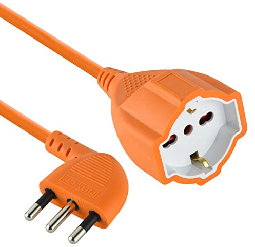 Electraline Er12154R Garden Prolunga con Presa e Spina 16A, Cavo 3x1.5 m, Rosso, 15 mt