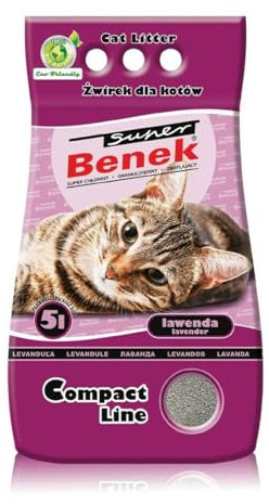 Super Benek Compact Line Katzenstreu mit Lavendelduft