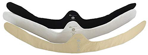 More of Me to Love 3-Pack Bra Liners (Black, Beige, White) - 100% Cotton, Black White Beige, L