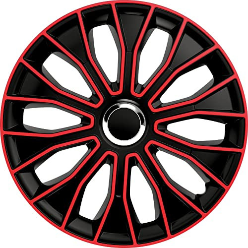 PETEX Voltec Pro Radzierblendenset, 38,1 cm (15 Zoll), in Schwarz/Rot (1350-3529)