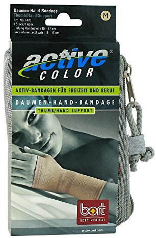 bort 1470 medium haut ActiveColor Daumen-Hand-Bandage für rechts und links gleich, medium, beige