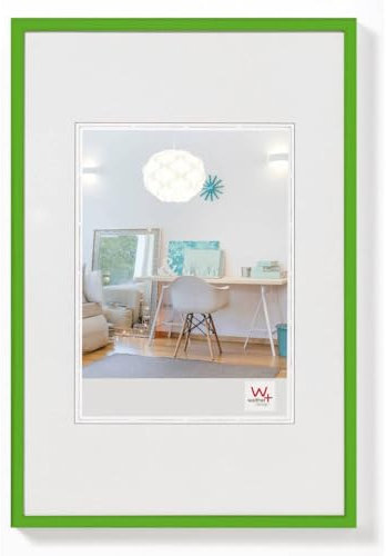 walther design Bilderrahmen grasgrün 10 x 15 cm New Lifestyle Kunststoffrahmen KV015K