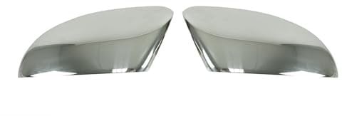 OMAC Spiegelkappen Spiegelabdeckung kompatibel mit VW Passat B7 2010-2015 Edelstahl Silber 2tlg