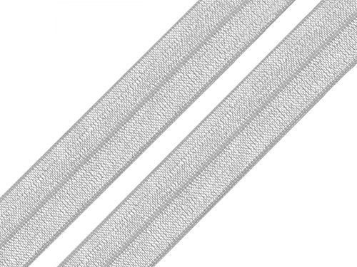 Schnoschi 2 Meter elastisches Einfassband 20 mm grau