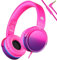 RockPapa Adjustable Stereo Headphones with Microphone 3.5mm, Gradient Pink